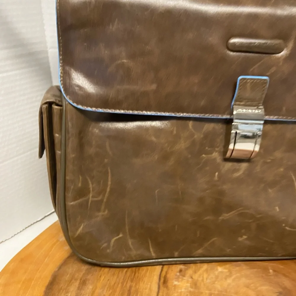 Piquadro Leather Lap Top Bag